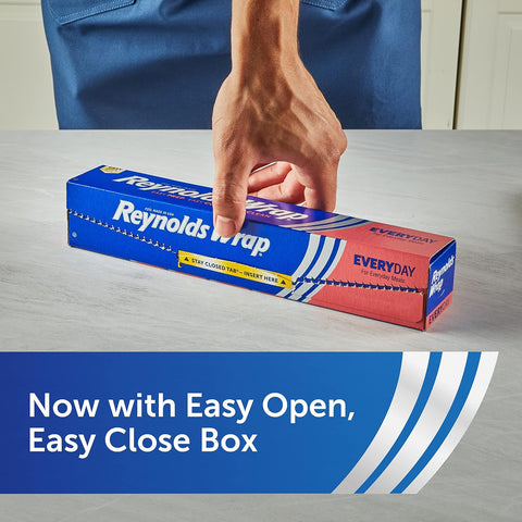 Reynolds Wrap Everyday Strength Aluminum Foil Roll, 12 Inch Wide, 30sq ft