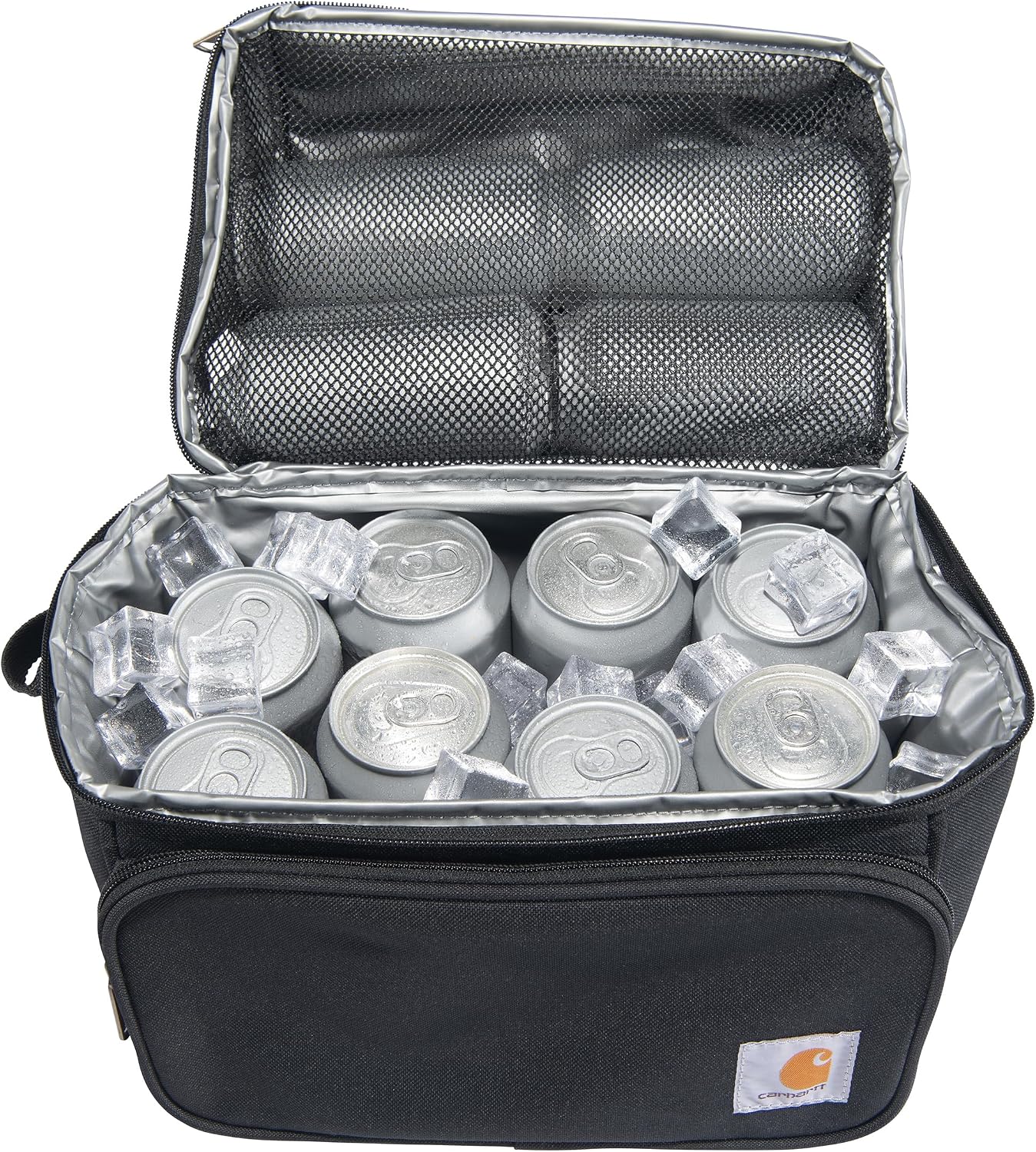 Carhartt Camping Cooler, Worksite Lunch Box, Soft Shell Lunch Bag for Construction Sites, Work and Everyday Use, Black
