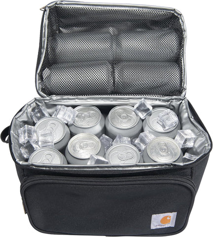 Carhartt Camping Cooler, Worksite Lunch Box, Soft Shell Lunch Bag for Construction Sites, Work and Everyday Use, Black