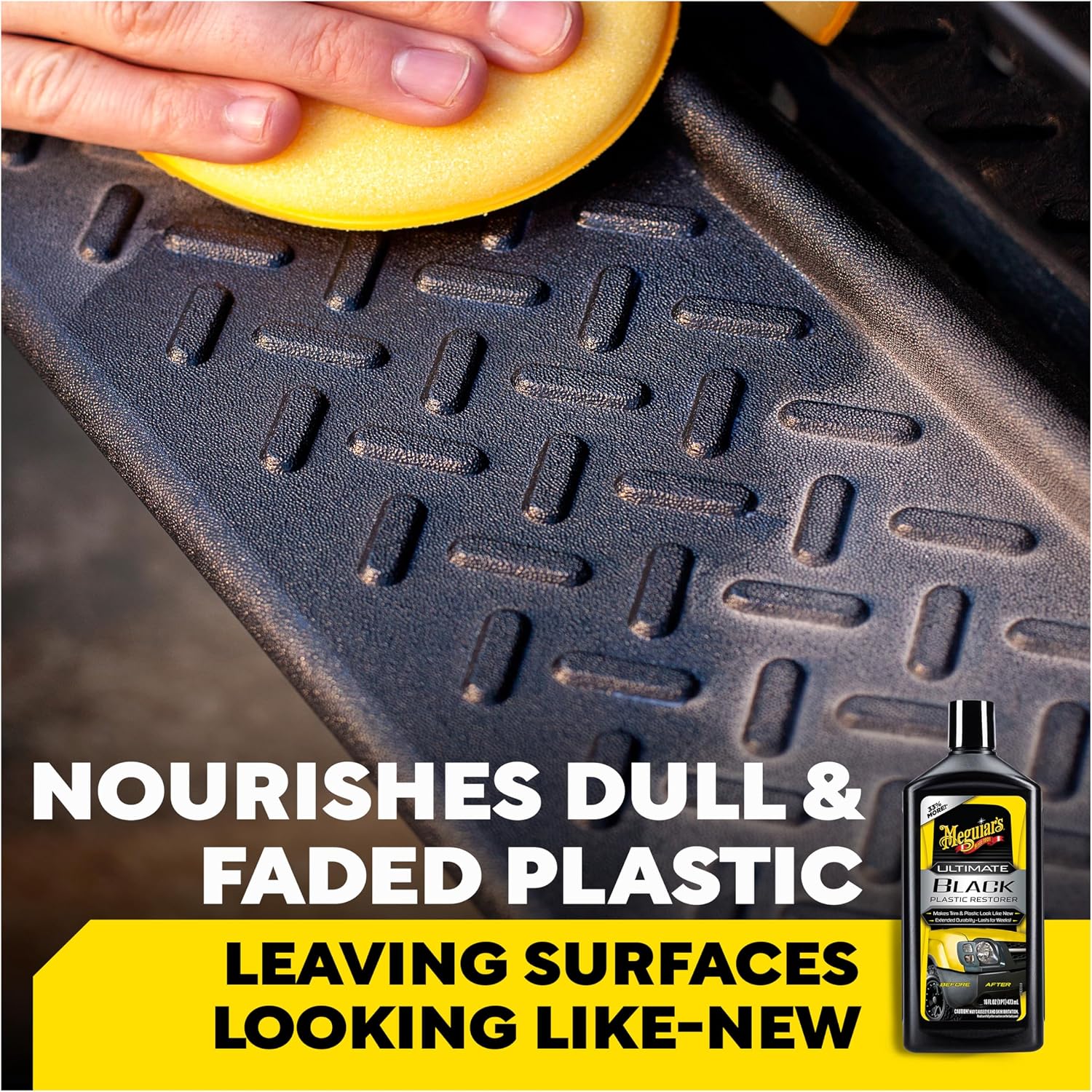 Meguiar's Ultimate Black Plastic Restorer, 16 Oz