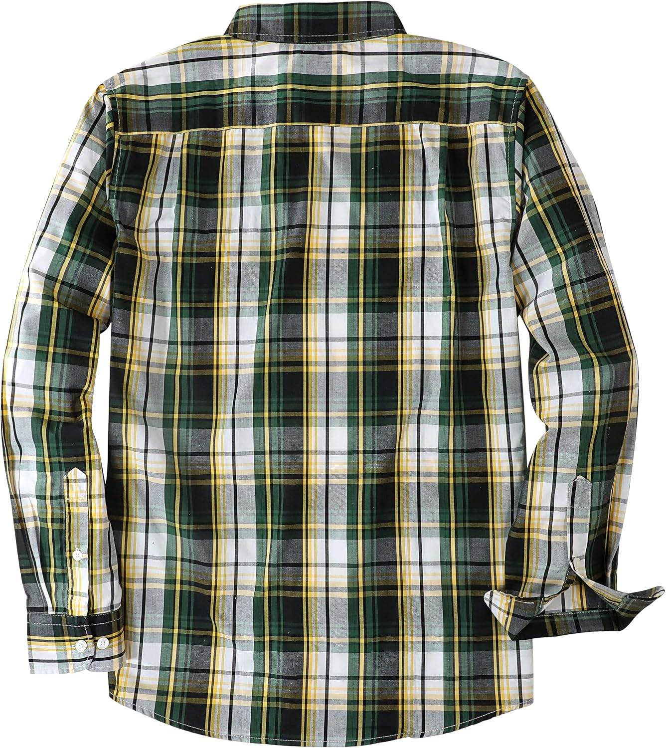 Dubinik® Mens Long Sleeve Button Down Shirts Casual Soft Plaid Shirt Men