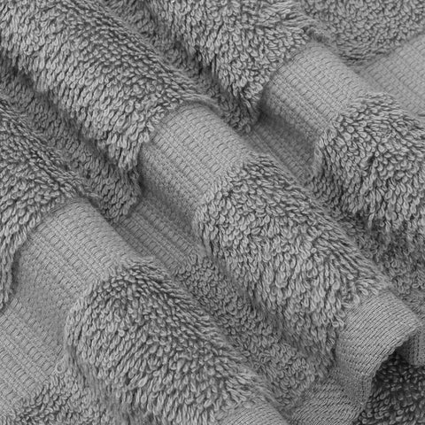 Chakir Turkish Linens 100% Cotton 4-Pack Bath Towels 30x60, Gray