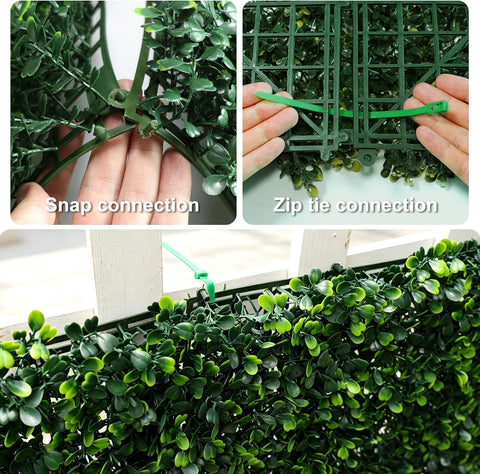 ODTORY Artificial Ivy Privacy Screen Fence Panel, Gradient Green 96X120 in
