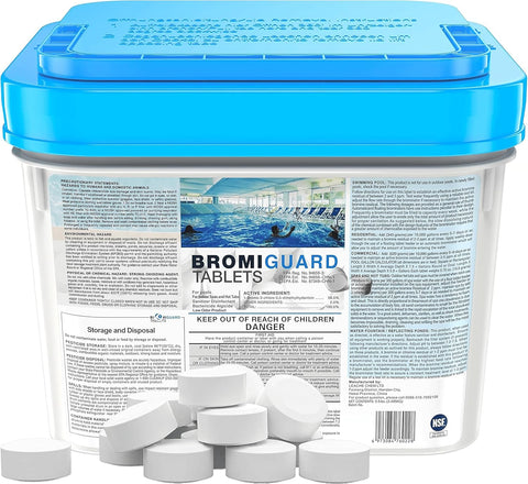 【1 Inch 5.5 Lbs】 Bromine Tablets for Spa Hot Tub Chemical Tabs Brominating Tablets Spa Hot Tub Chemical Sanitizer