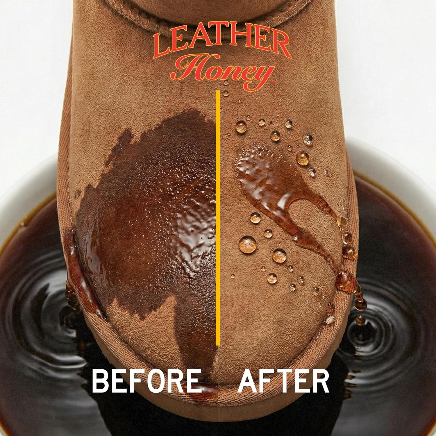 Leather Honey Suede & Nubuck Protector Spray – Non-Toxic, Non-Aerosol