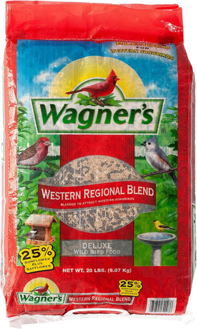 Wagner's 62008 Western Regional Blend Wild Bird Food, 20-Pound Bag