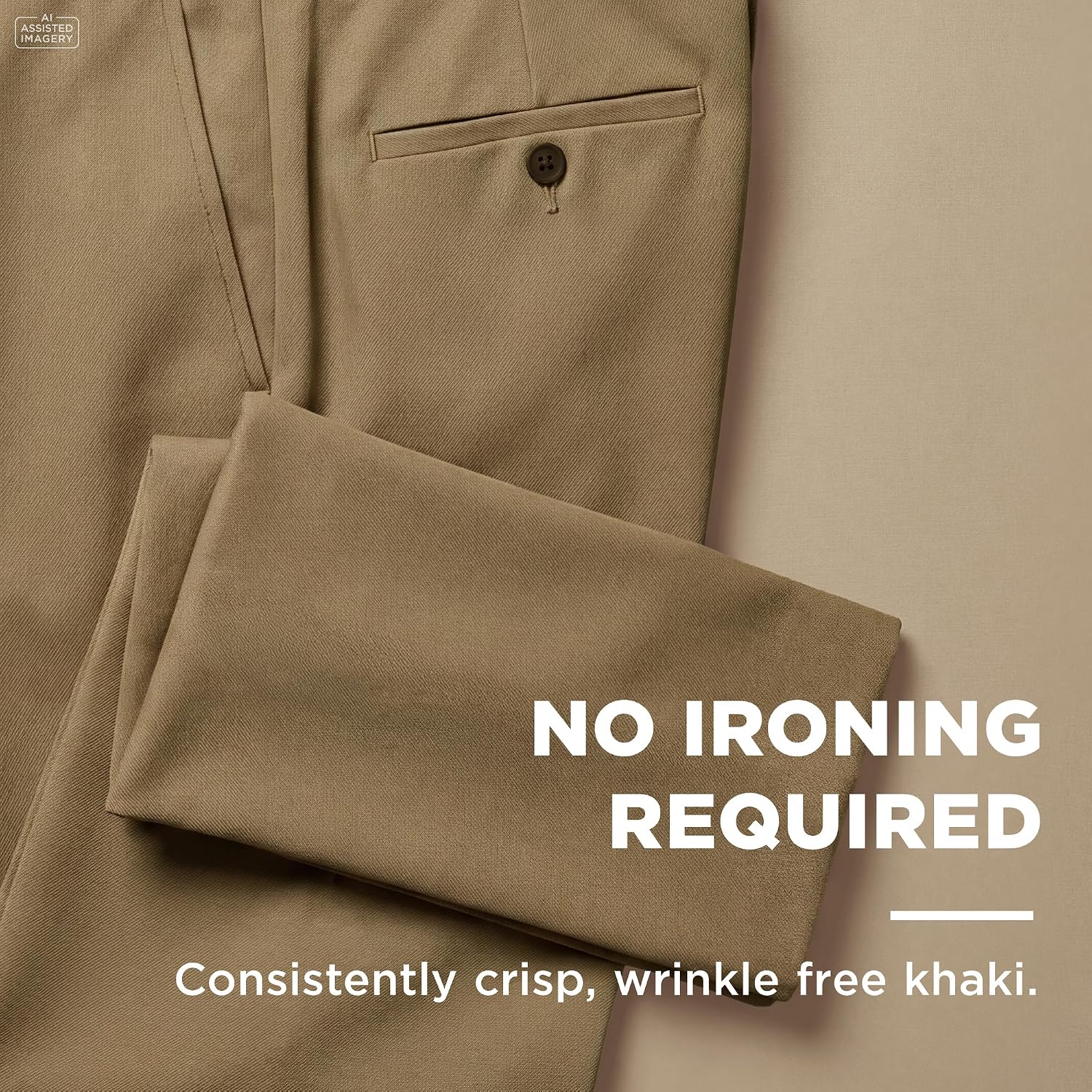 Haggar Men's Classic Fit Premium No Iron Khaki Pant