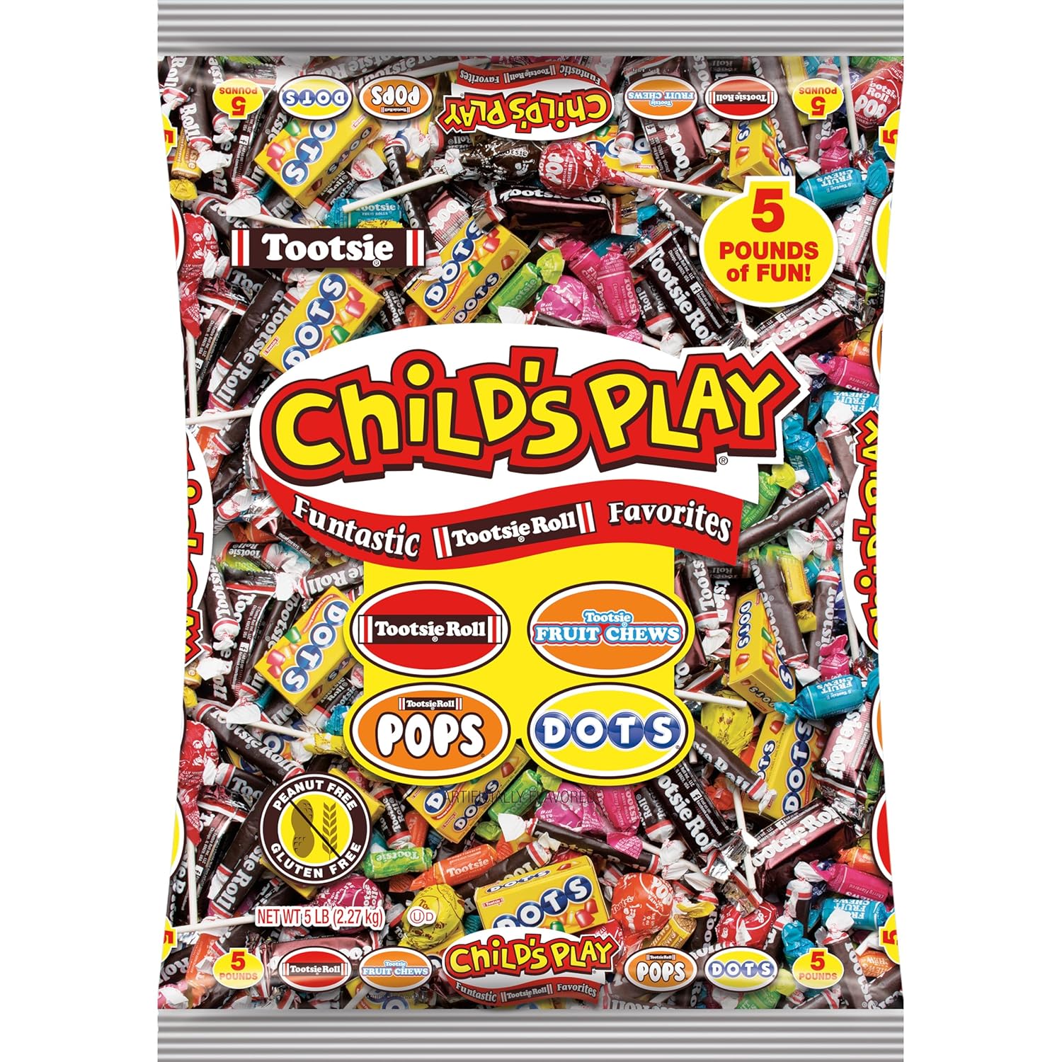 Tootsie Roll Child's Play Candy Favorites, 5lb Bag