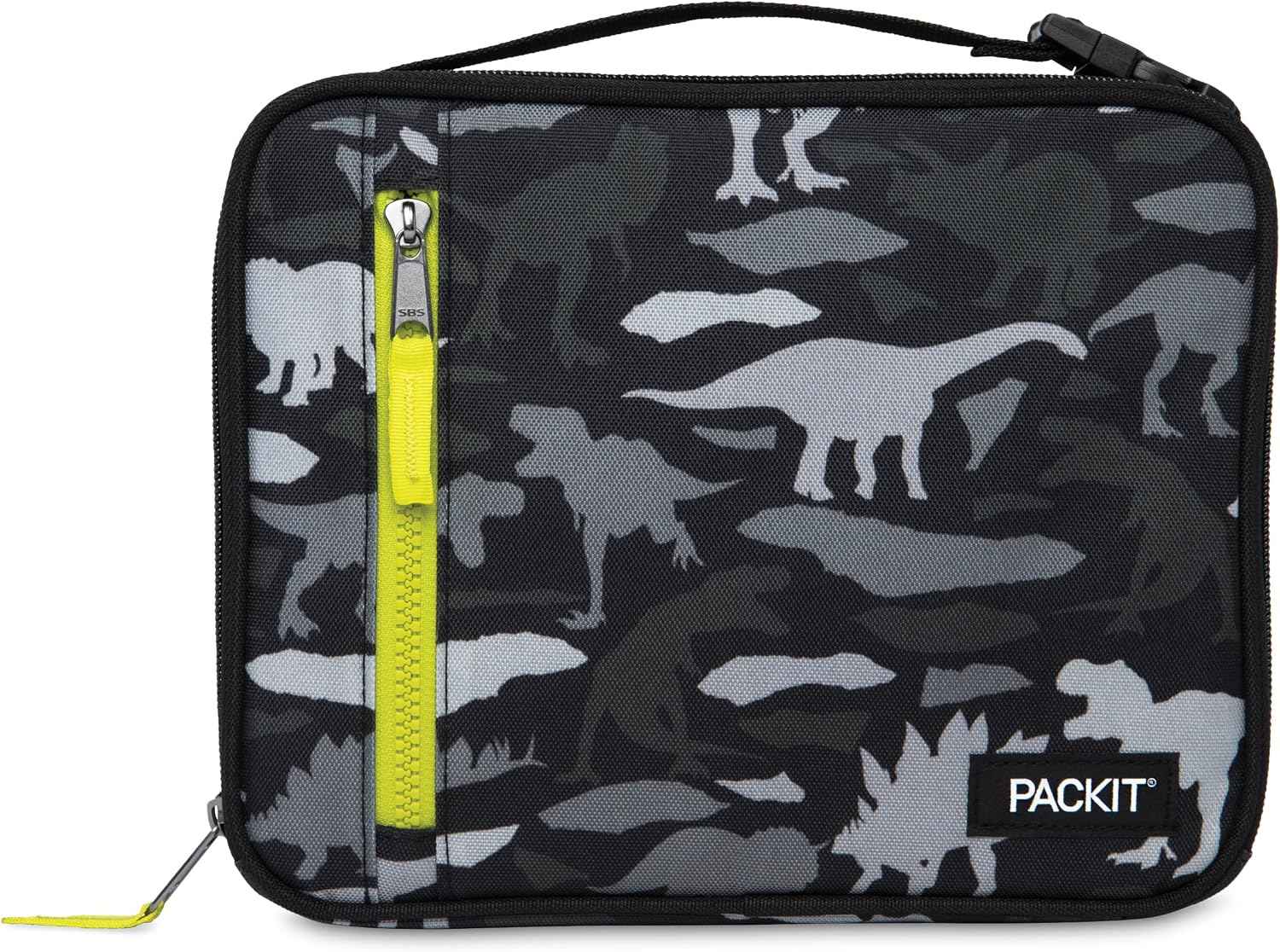 PackIt Freezable Classic Lunch Box, Dino Camo Charcoal