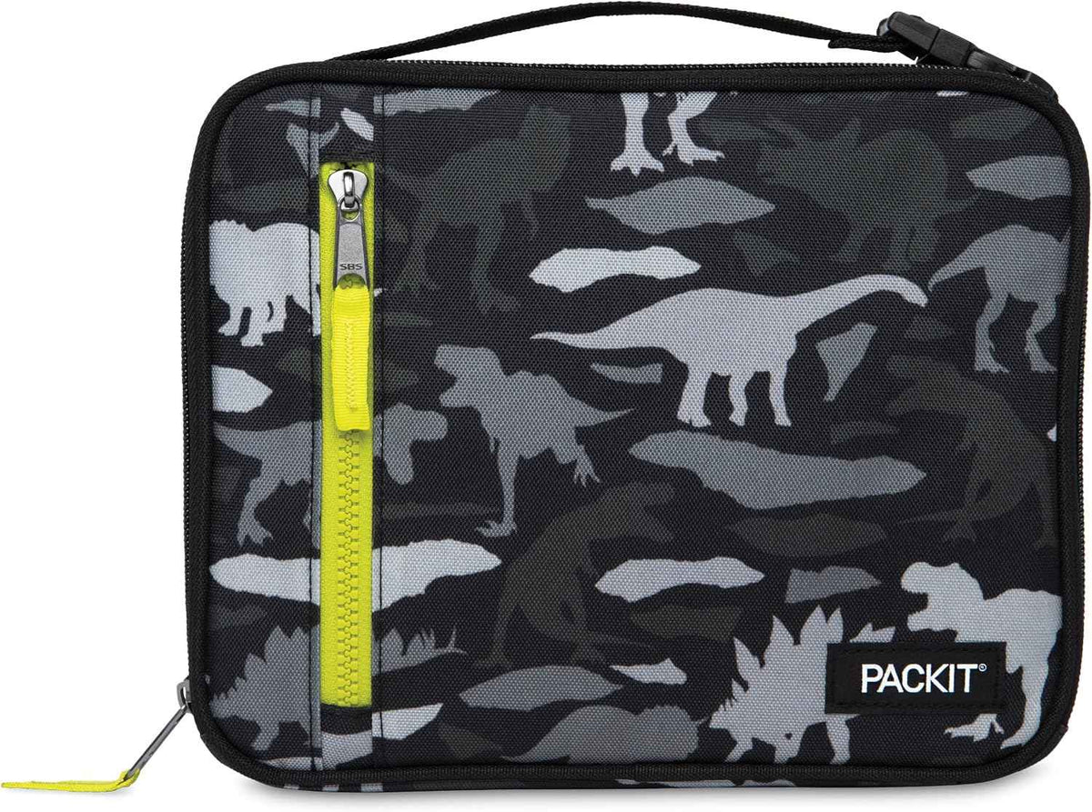 PackIt Freezable Classic Lunch Box, Dino Camo Charcoal