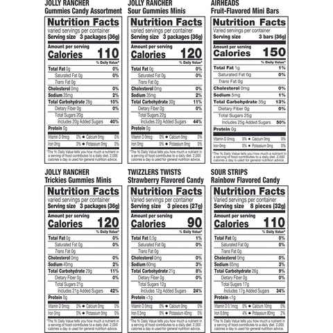 Hershey's Assorted Fruit Flavored Halloween Candy Bulk Pack, 40.69 oz, 120 Count (Pack of 6)