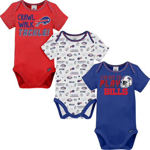 Gerber NFL Baby 3-Pack Short Sleeve Onesie Bodysuit