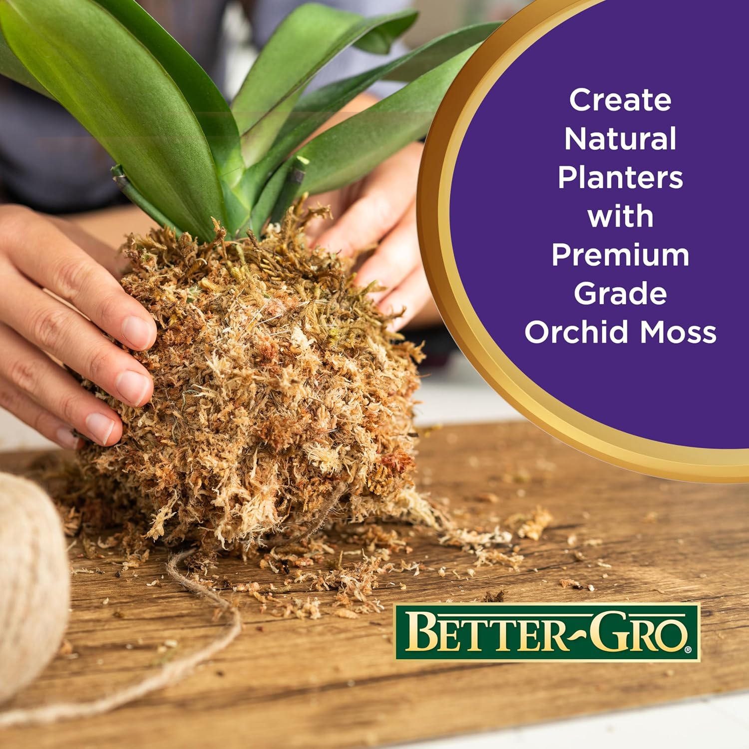 Better-Gro Premium Grade Sphagnum Moss for Orchids & Plants - 190 cu in