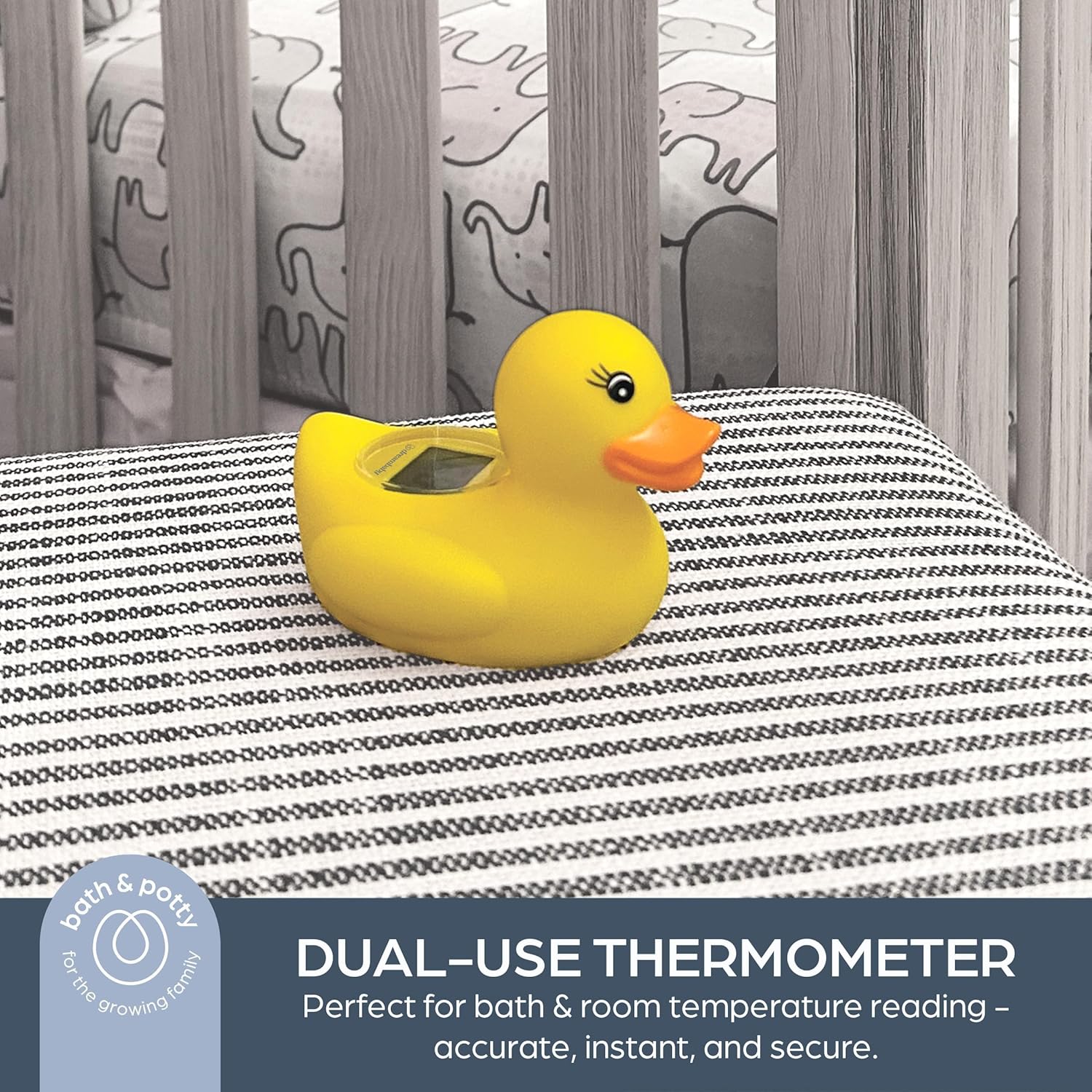 Dreambaby Baby Bath Thermometer - Duck Water Thermometer for Bathtub