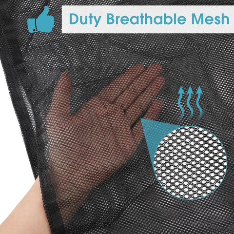 2 Pack Mesh Laundry Bags 23x34 Inch Drawstring Locking for Travel Home