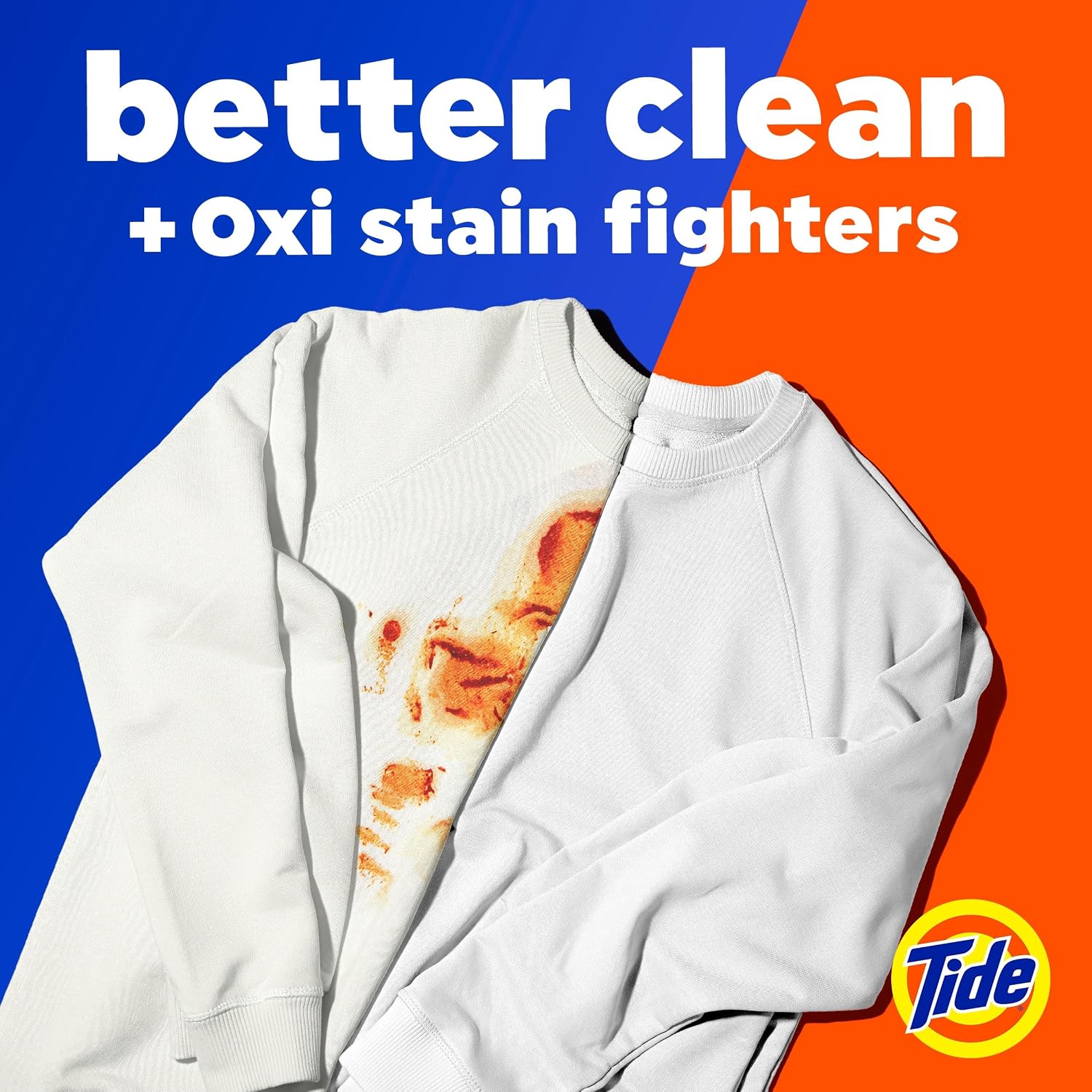 Tide 4-in-1 Ultra Oxi PODS Laundry Detergent Pacs, 85 Count, HE Compatible, Built in Pre-treater for Stains