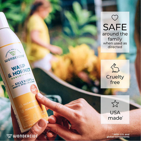 Wondercide - Wasp and Hornet Killer Aerosol Spray - 10 oz - 2 Pack