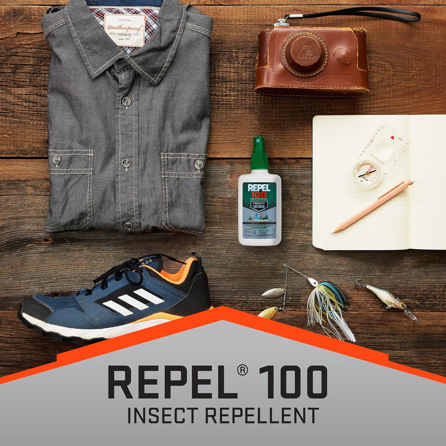 Repel 100 Mosquito & Insect Repellent 4 Oz, 98% DEET, 6 Pack | Repels Mosquitoes, Ticks, Gnats, Biting Flies, Chiggers & Fleas, Lasts Up To 10 Hours, Compact Bug Spray For Outdoor Travel