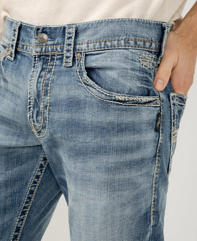 Silver Jeans Co. Men's Zac Relaxed Fit Straight Leg Jean - Legacy