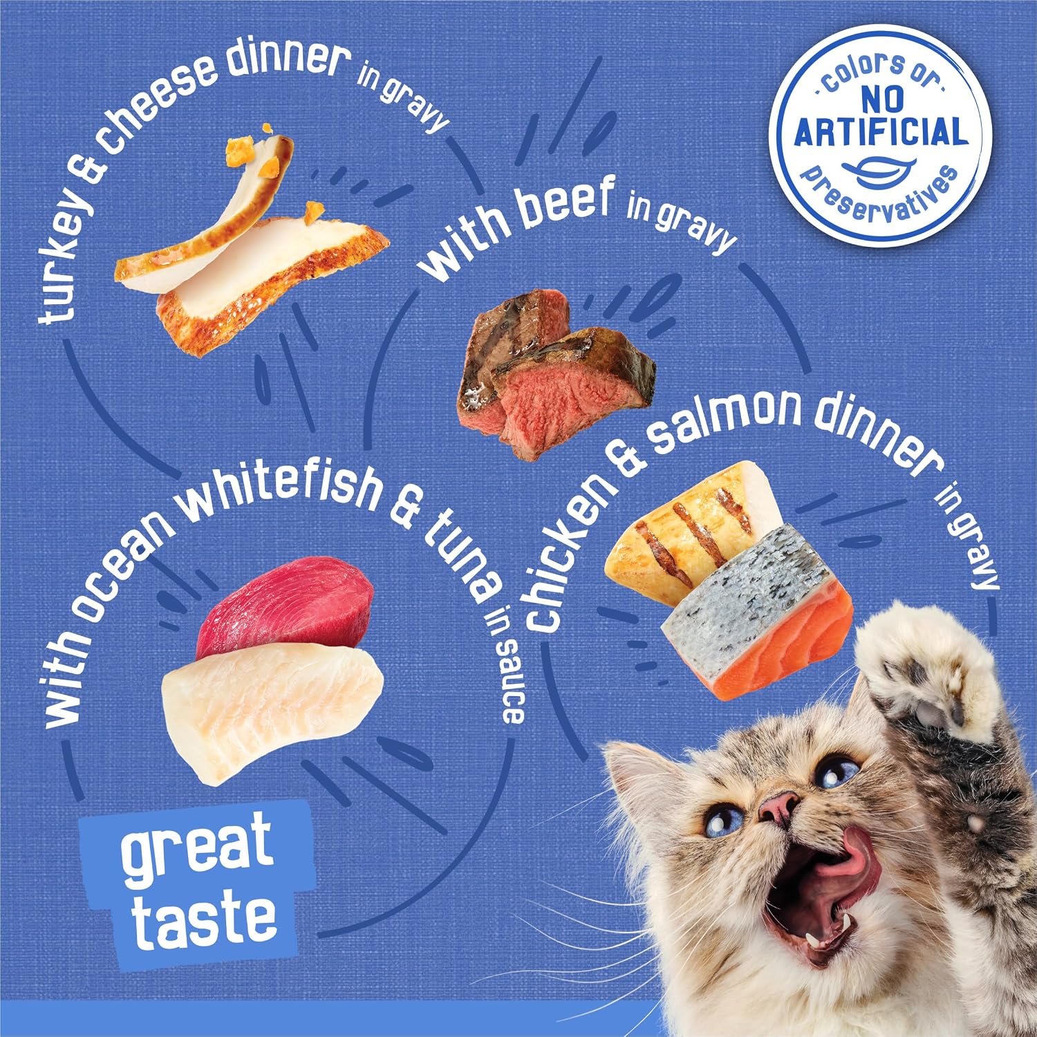 Purina Friskies Wet Cat Food Variety Pack, Shreds, 40 Pack 5.5 oz Cans