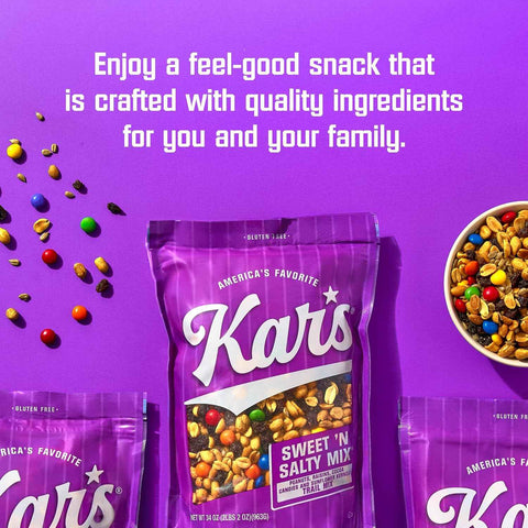 Kar’s Nuts Sweet ‘N Salty Trail Mix, 2 oz Pouch (Pack of 72), Gluten-Free Trail Mix Snack