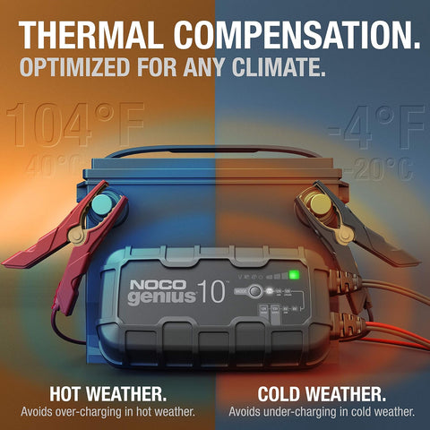 NOCO GENIUS10 10A 6/12V Smart Battery Charger, Trickle Charger & Maintainer