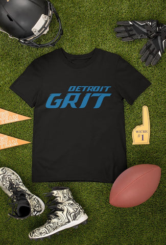 Expression Tees Grit Detroit Football Hard Knocks Unisex Adult Hoodie, Soft Fleece, Cozy Fit, Trendy Graphic Pullover