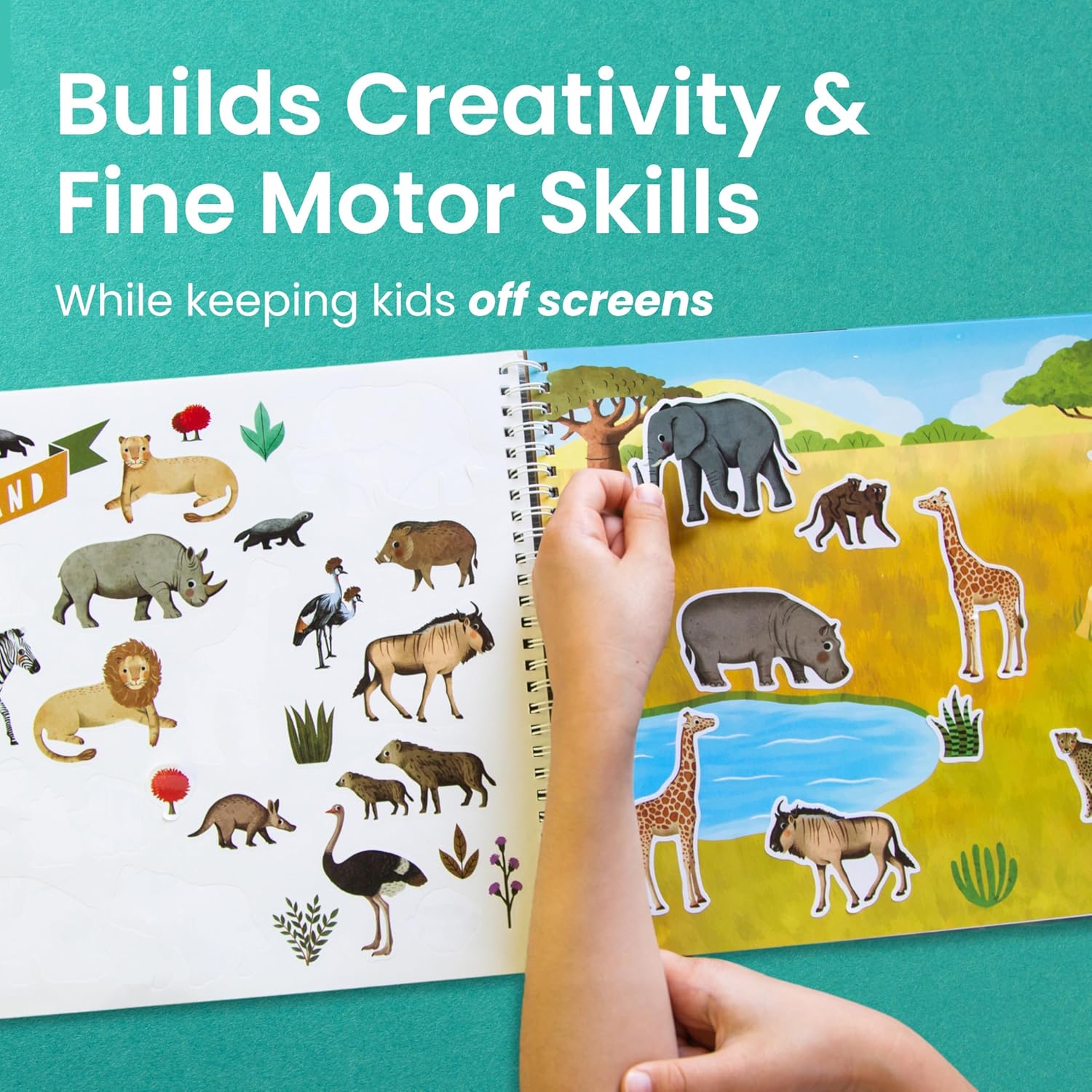 Cupkin Animal Habitats Coloring & Sticker Activity Book | 500+ Stickers