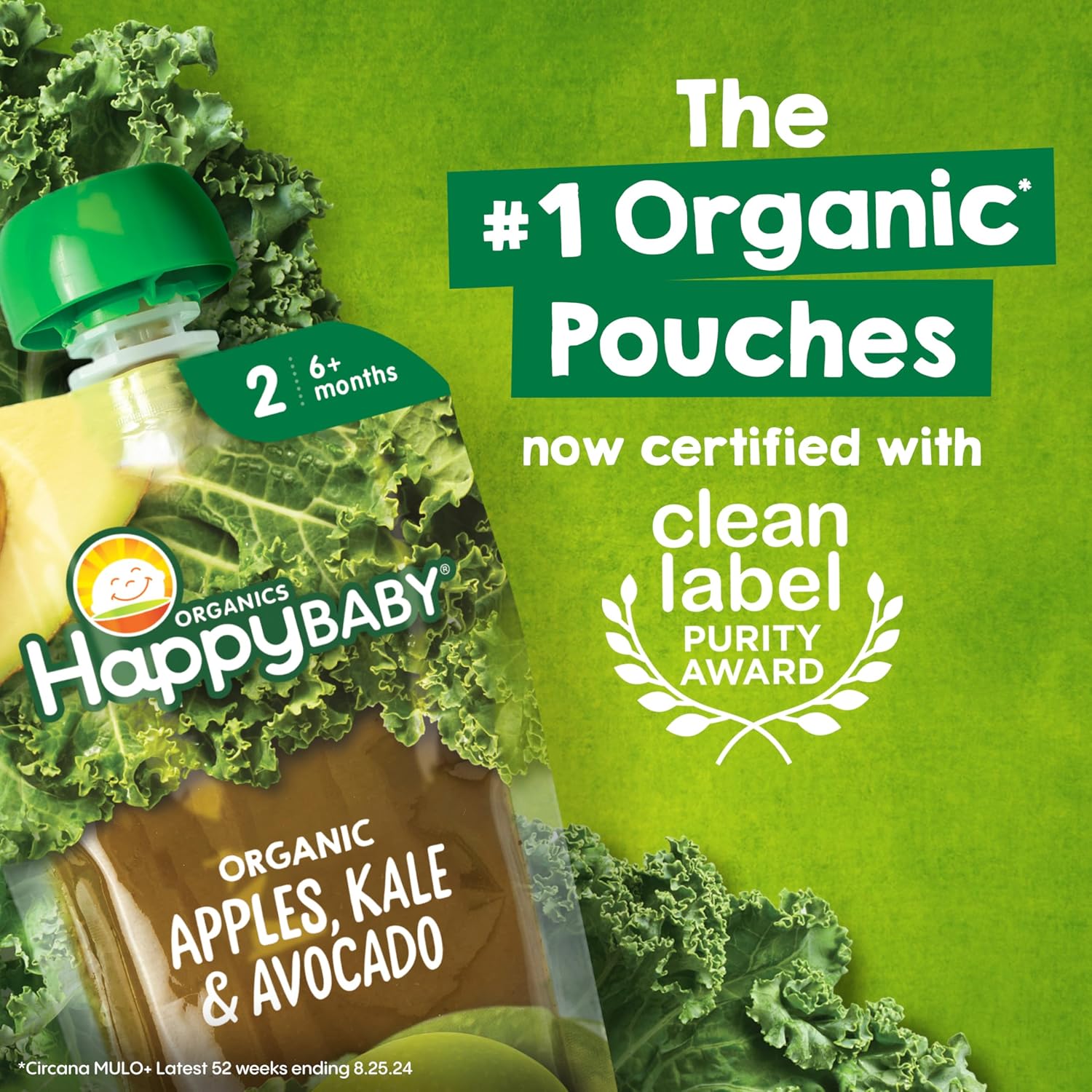 HAPPY BABY Clearly Crafted, Stage 2, Fruit & Veggie Variety Pack, 4oz (10)