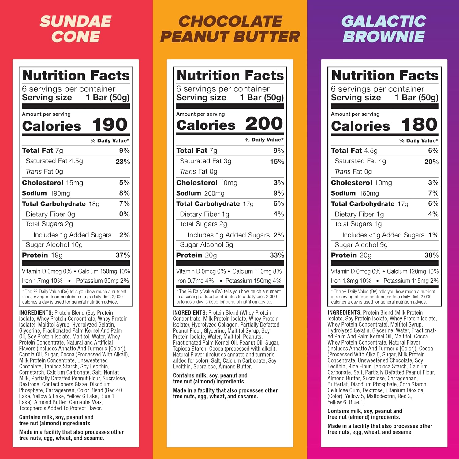 Pure Protein Variety Pack Protein Bars, 19g-20g Protein, Gluten Free, 18 Ct