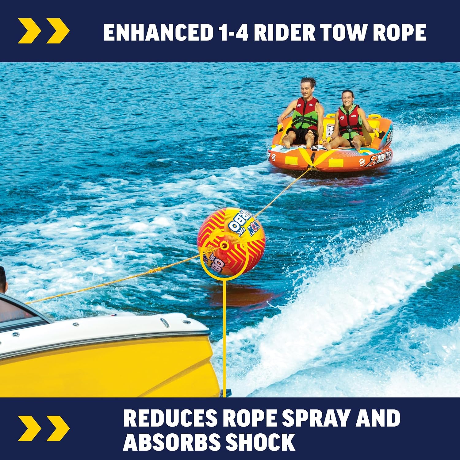 WOW Sports Watersports Boost Ball Towable Tube Rope