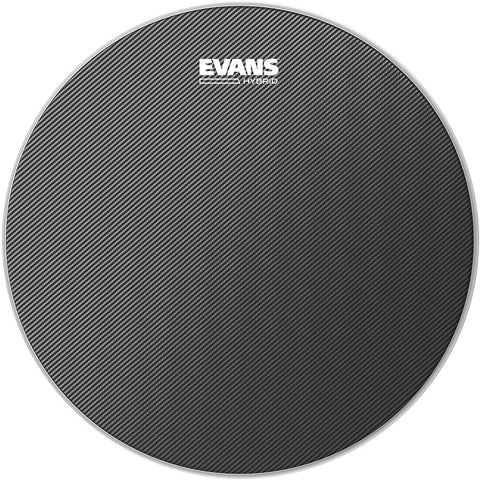 Evans Hybrid Black Marching Snare Drum Head - Marching Band Drum Heads - 14 Inch