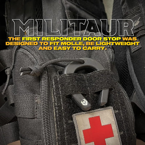 Militaur First Responder Door Stop/Jam Multi (3 Pack) – Compatible with Molle Systems, Tactical Tool for Police, EMS, EMT, Firefighters, Security
