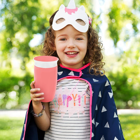 Munchkin Miracle 360 Spill-Proof Sippy Cups, 10 Oz, Pink/Purple, 2 Pack