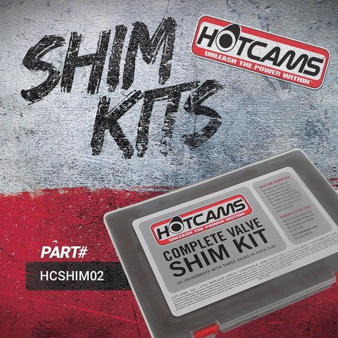 Hot Cams HCSHIM02 Complete Shim Kit Compatible with/Replacement for Arctic Cat ATV DVX 400 /Honda CRF 450R CRF450X TRX 450ER TRX 450R /Kawasaki KFX 400 KFX 450R KLX 450R KX 450F/Suzuki
