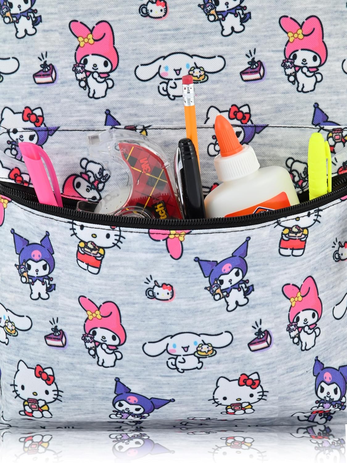 Sanrio Hello Kitty Backpack for Girls, Boys, Adults, Toddler Backpack | Hello Kitty and Friends Backpack for School | 16" Small Kids Bookbag Knapsack for Girls, Boys | Hello Kitty Bag Cute Backpack