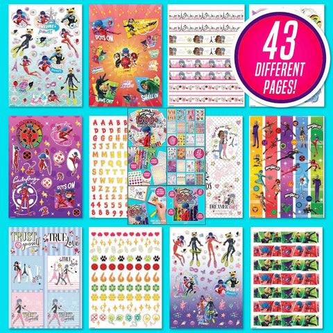 Horizon Group USA Sticker Book, Miraculous, 1500+ Stickers