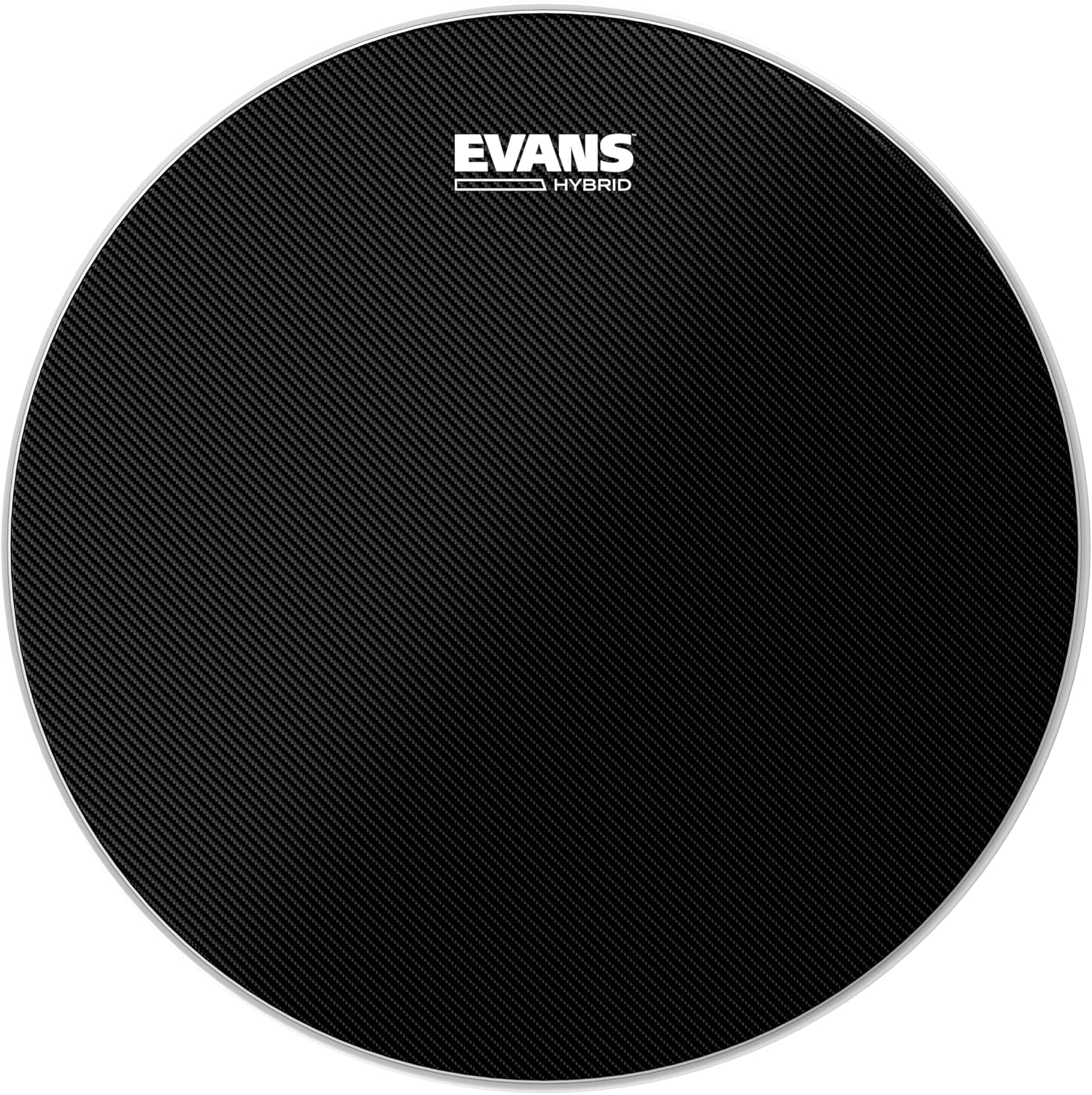 Evans Hybrid Black Marching Snare Drum Head - Marching Band Drum Heads - 14 Inch