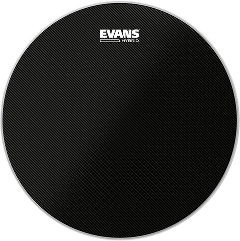 Evans Hybrid Black Marching Snare Drum Head - Marching Band Drum Heads - 14 Inch