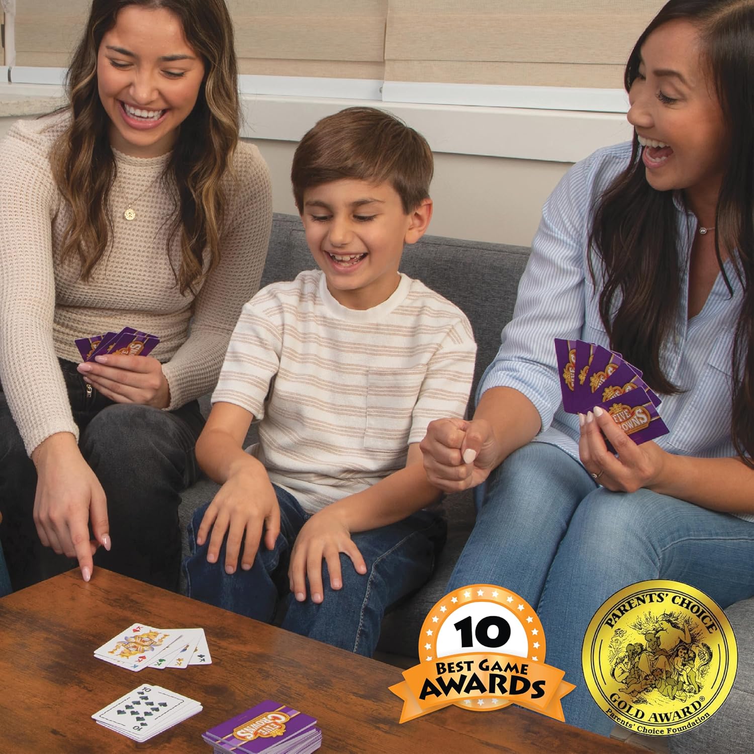 Five Crowns Rummy Style Card Game for Kids and Adults, Family Game Night