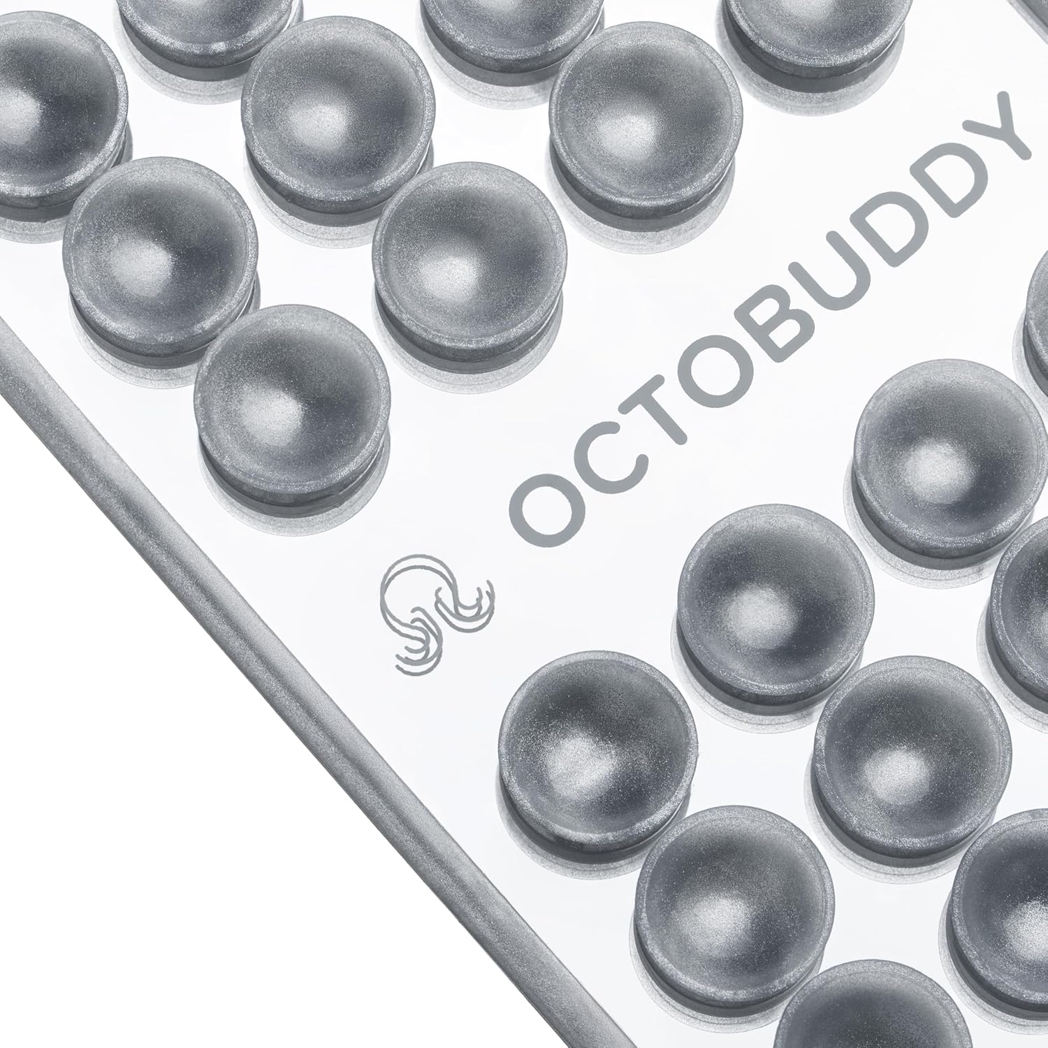 OCTOBUDDY Mirror – Amazon-Exclusive Suction Cup Phone Mount - Silver Swirl