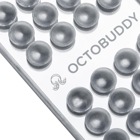 OCTOBUDDY Mirror – Amazon-Exclusive Suction Cup Phone Mount - Silver Swirl