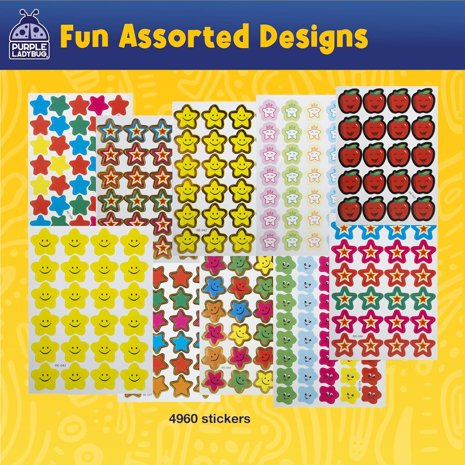 Teacher Stickers for Students - 4960 Motivational Reward Stickers for Kids