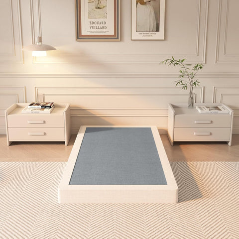 YORMDMO 5 Inch Box Spring, Twin Size Box Springs with Fabric Cover, Heavy Duty Metal Low-Profile Foundations Easy Assembly 3000 lbs Capacity