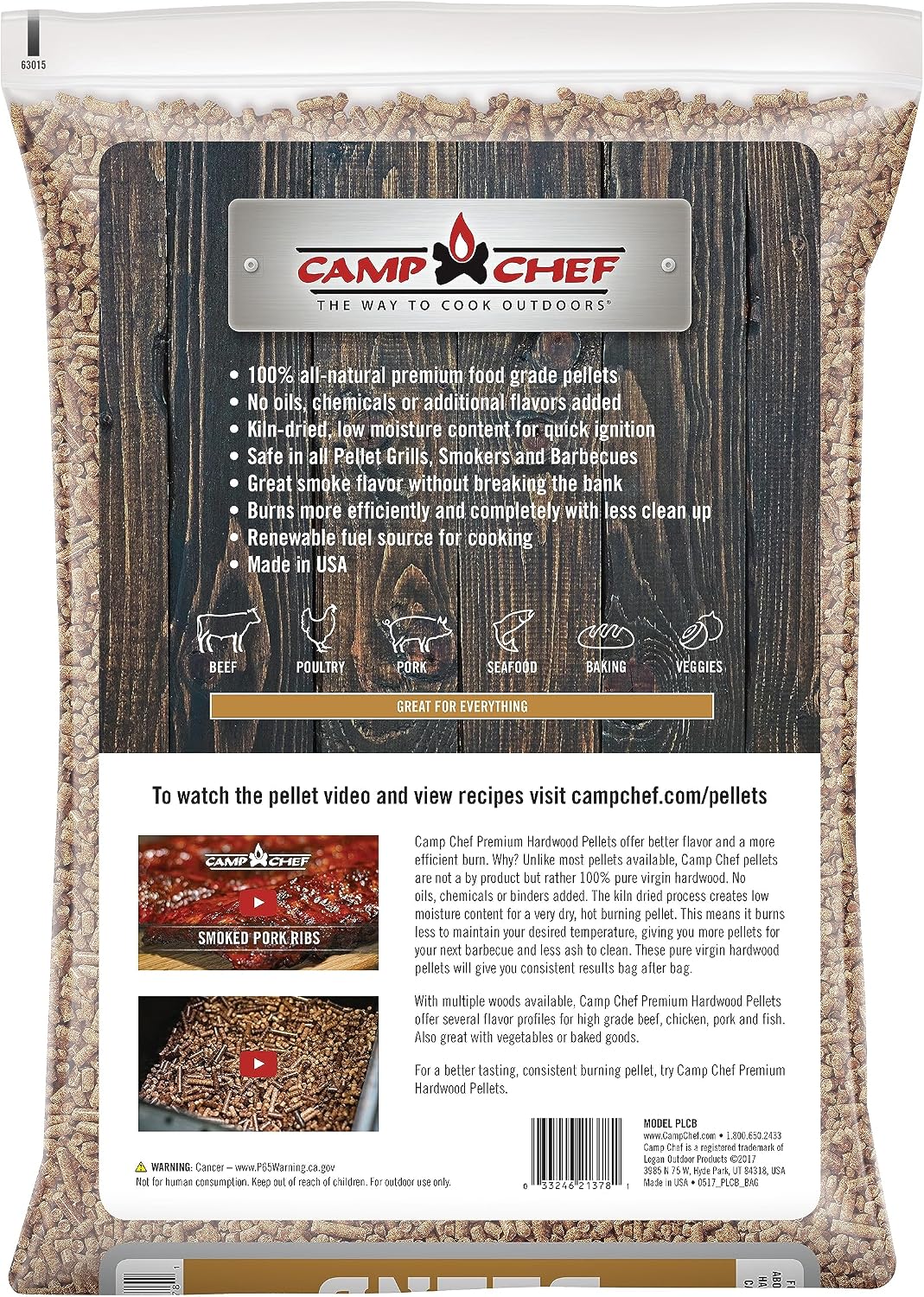 Camp Chef Competition Blend BBQ Pellets, Hardwood Pellets for Grill, Smoke, Bake, Roast, Braise and BBQ, 20 lb. Bag