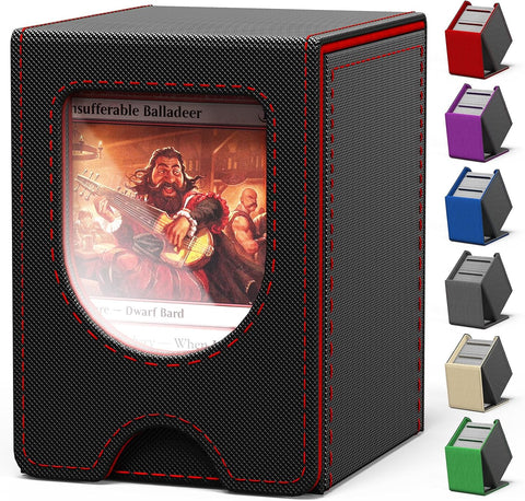 Card Deck Box for MTG Commander, fits 100+ Double-Sleeved Cards