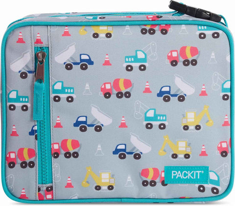 PackIt Freezable Classic Lunch Box, Construction Trucks