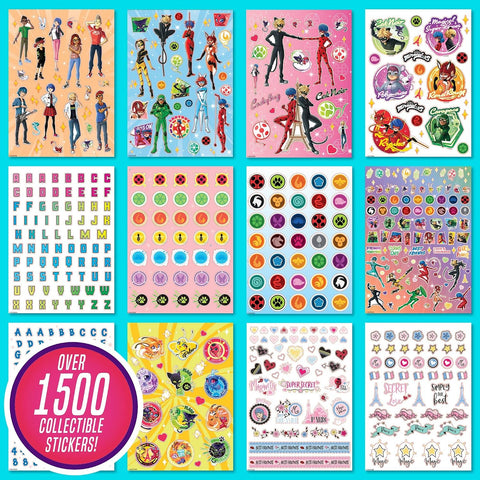 Horizon Group USA Sticker Book, Miraculous, 1500+ Stickers