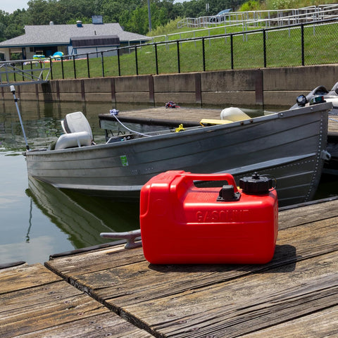 Scepter 3.2 Gallon Portable Marine Gas Can, Boat Fuel Tank with Top Handle