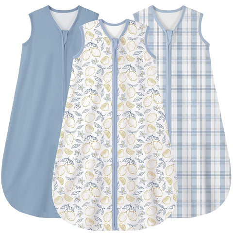 Yoofoss Baby Sleep Sack 0-6 Months 100% Organic Cotton TOG 2.5 2-Way Zipper